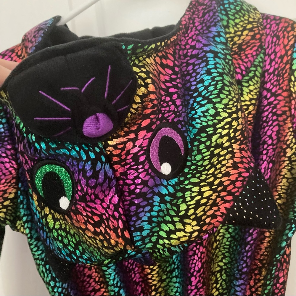 Rainbow leopard Halloween costume, girl’s size L